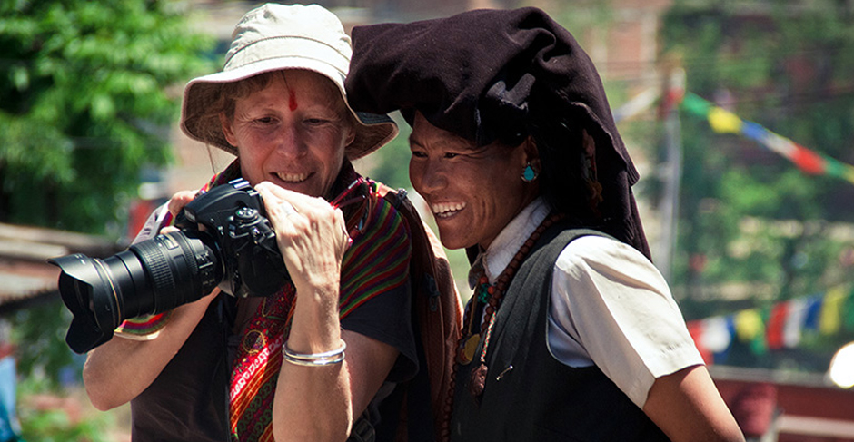 Filming in Nepal